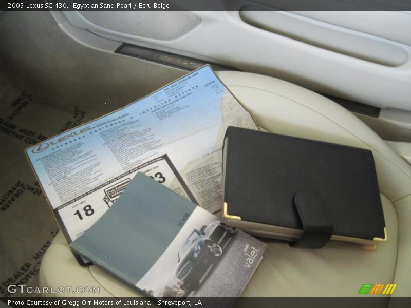Egyptian Sand Pearl / Ecru Beige 2005 Lexus SC 430