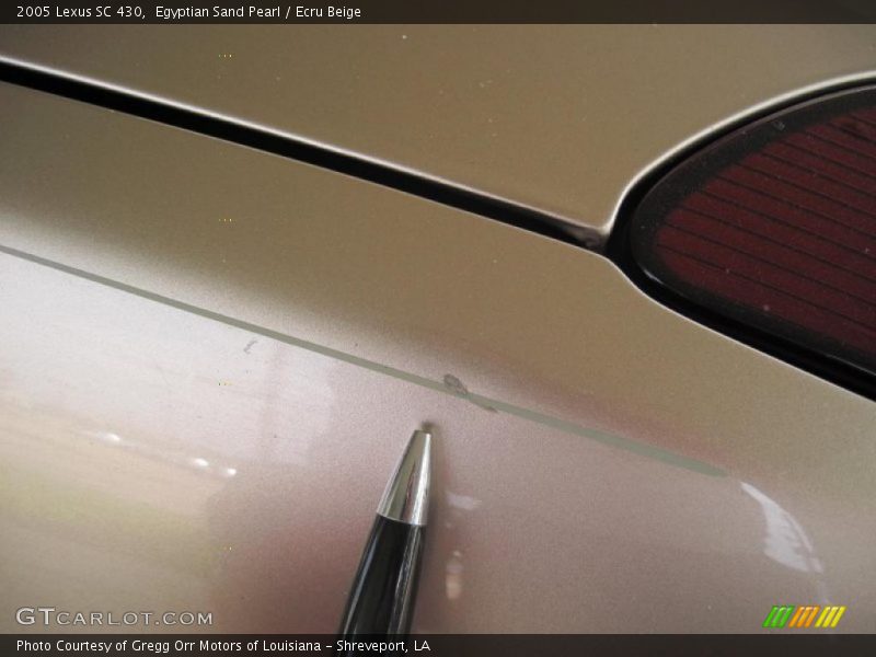 Egyptian Sand Pearl / Ecru Beige 2005 Lexus SC 430