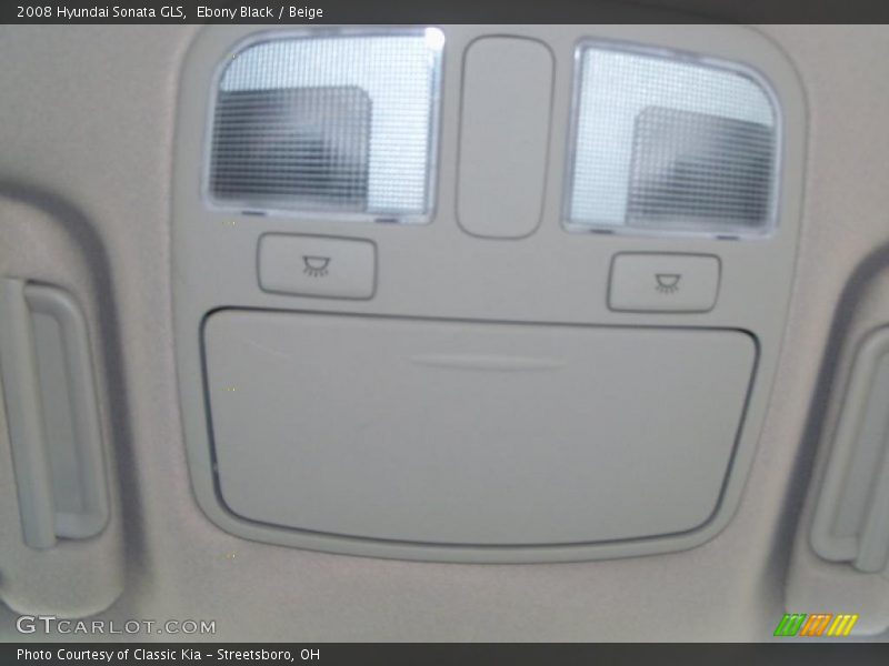 Ebony Black / Beige 2008 Hyundai Sonata GLS