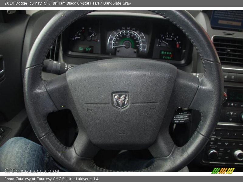Brilliant Black Crystal Pearl / Dark Slate Gray 2010 Dodge Journey R/T