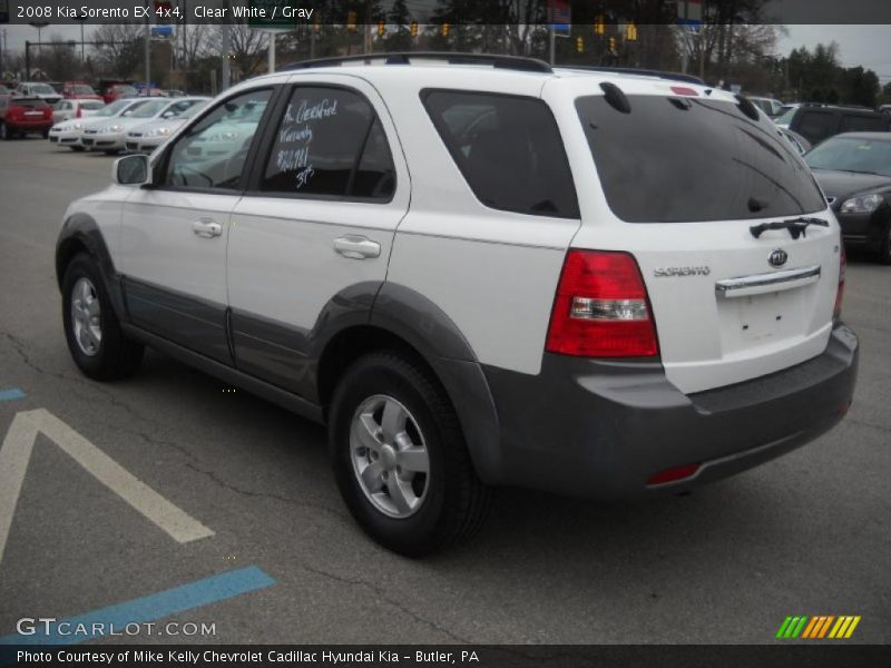 Clear White / Gray 2008 Kia Sorento EX 4x4