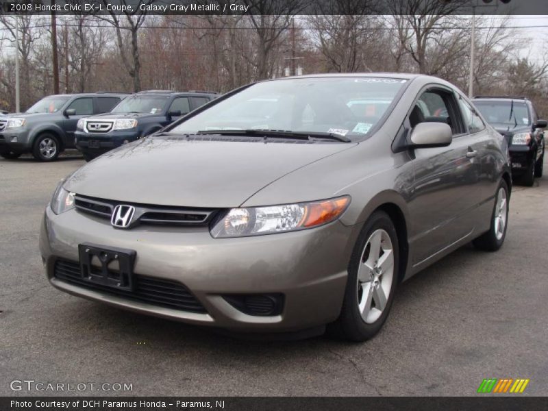 Galaxy Gray Metallic / Gray 2008 Honda Civic EX-L Coupe
