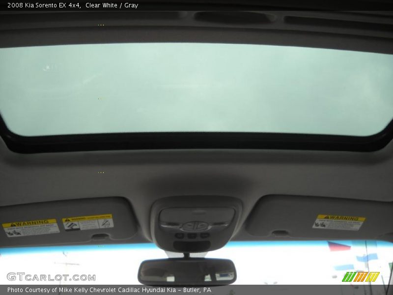Clear White / Gray 2008 Kia Sorento EX 4x4