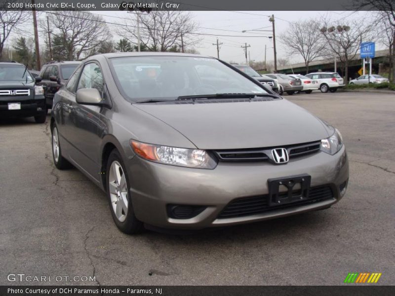 Galaxy Gray Metallic / Gray 2008 Honda Civic EX-L Coupe