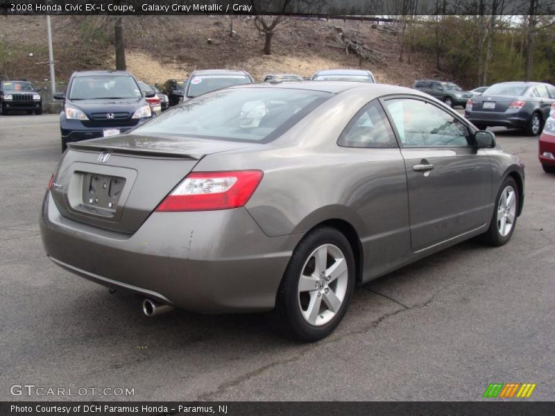 Galaxy Gray Metallic / Gray 2008 Honda Civic EX-L Coupe