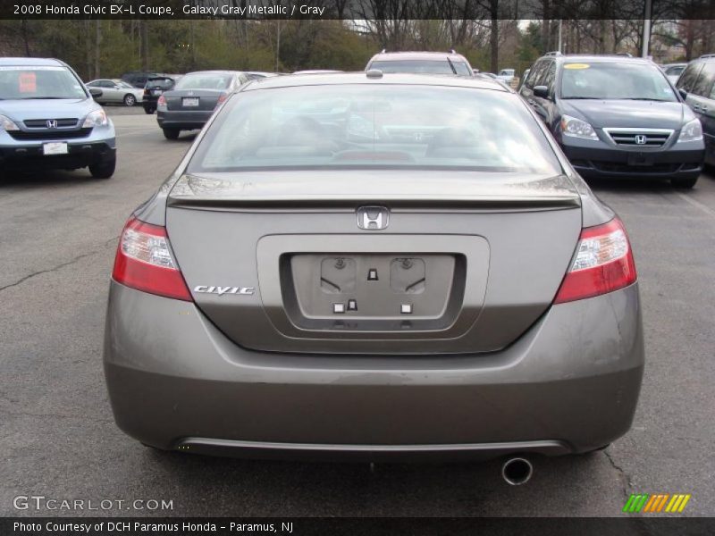 Galaxy Gray Metallic / Gray 2008 Honda Civic EX-L Coupe