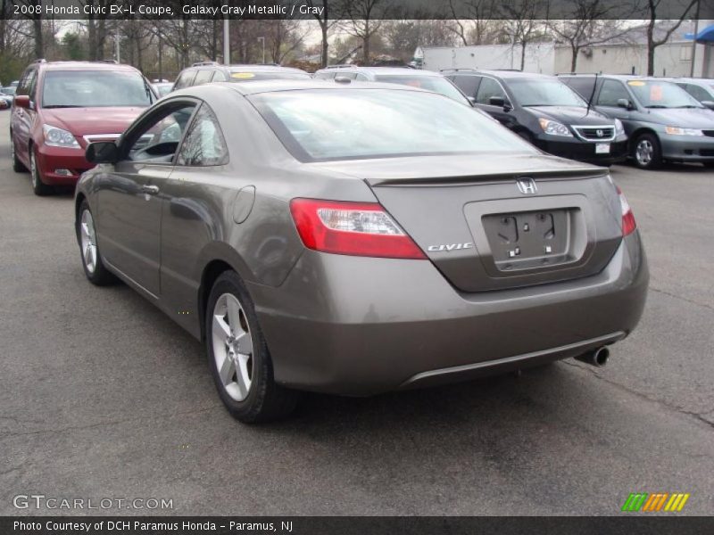 Galaxy Gray Metallic / Gray 2008 Honda Civic EX-L Coupe