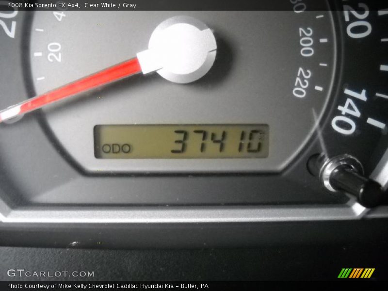 Clear White / Gray 2008 Kia Sorento EX 4x4
