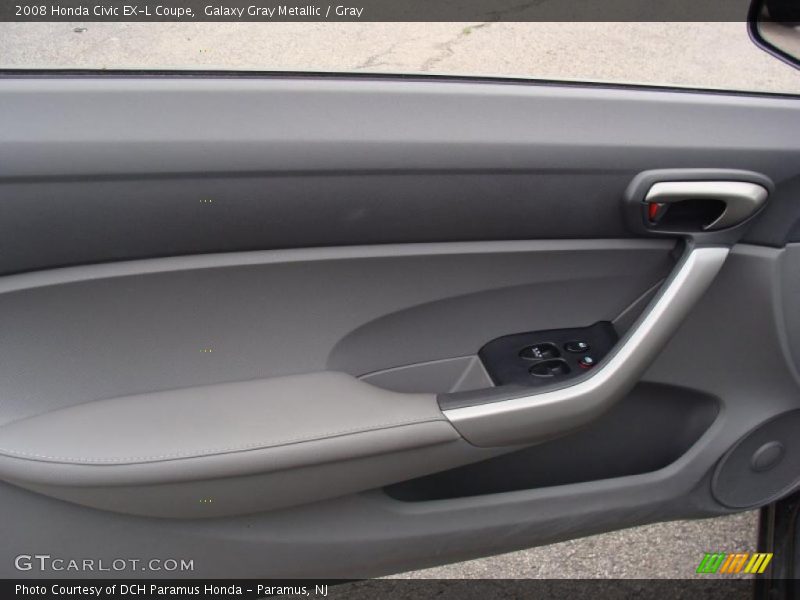 Galaxy Gray Metallic / Gray 2008 Honda Civic EX-L Coupe