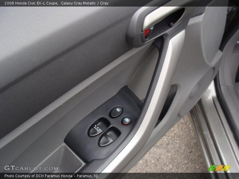 Galaxy Gray Metallic / Gray 2008 Honda Civic EX-L Coupe