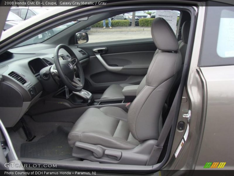 Galaxy Gray Metallic / Gray 2008 Honda Civic EX-L Coupe
