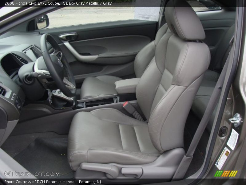 Galaxy Gray Metallic / Gray 2008 Honda Civic EX-L Coupe