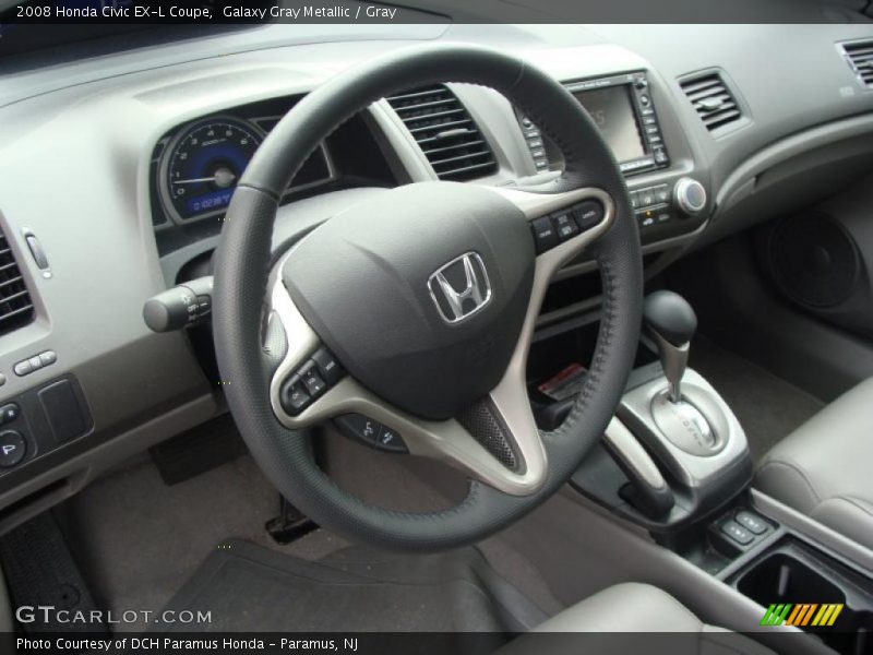 Galaxy Gray Metallic / Gray 2008 Honda Civic EX-L Coupe