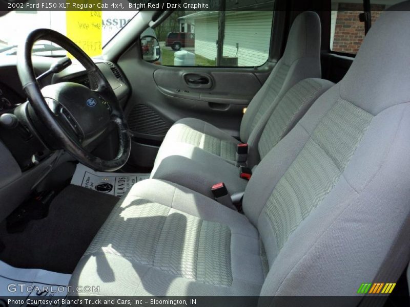 Bright Red / Dark Graphite 2002 Ford F150 XLT Regular Cab 4x4