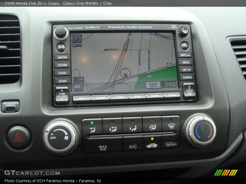 Galaxy Gray Metallic / Gray 2008 Honda Civic EX-L Coupe