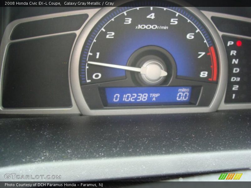 Galaxy Gray Metallic / Gray 2008 Honda Civic EX-L Coupe