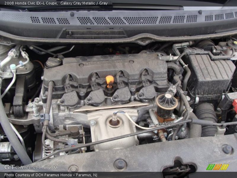 Galaxy Gray Metallic / Gray 2008 Honda Civic EX-L Coupe