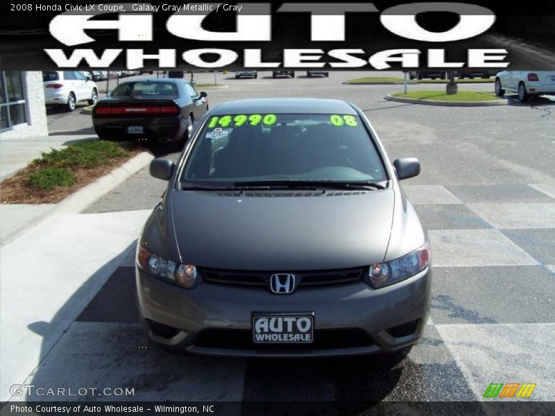 Galaxy Gray Metallic / Gray 2008 Honda Civic LX Coupe