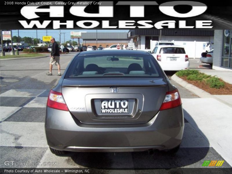 Galaxy Gray Metallic / Gray 2008 Honda Civic LX Coupe