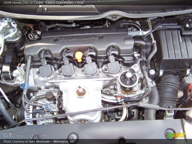 Galaxy Gray Metallic / Gray 2008 Honda Civic LX Coupe