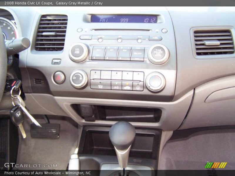 Galaxy Gray Metallic / Gray 2008 Honda Civic LX Coupe