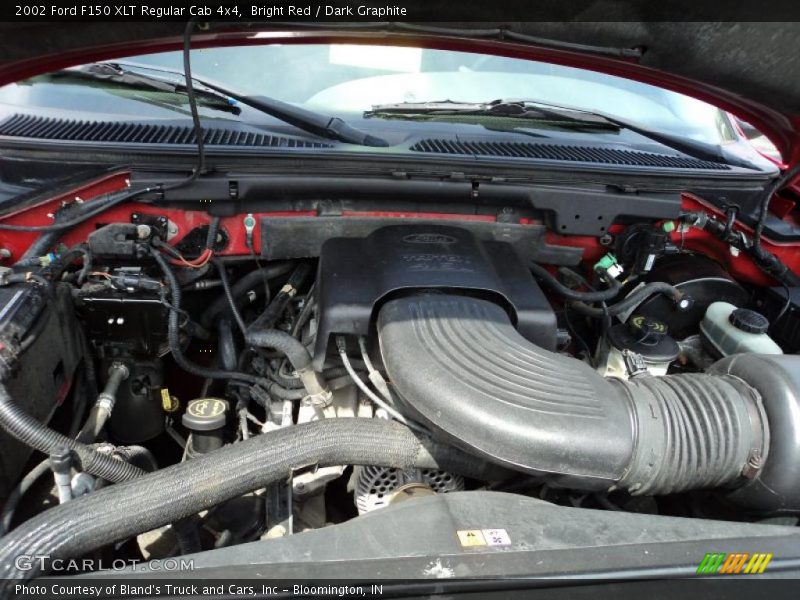 Bright Red / Dark Graphite 2002 Ford F150 XLT Regular Cab 4x4