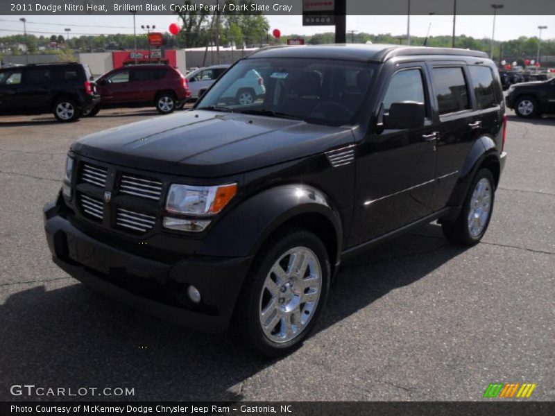 Brilliant Black Crystal Pearl / Dark Slate Gray 2011 Dodge Nitro Heat