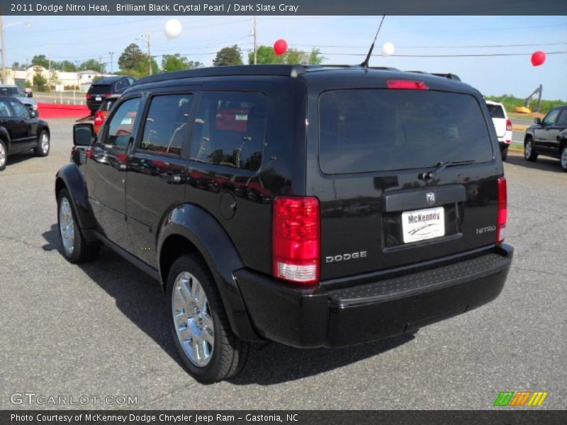 Brilliant Black Crystal Pearl / Dark Slate Gray 2011 Dodge Nitro Heat
