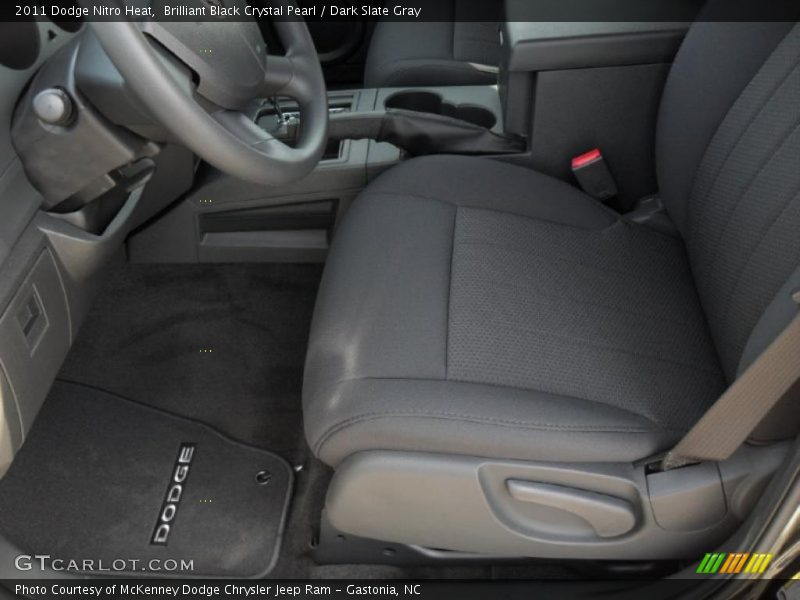 Brilliant Black Crystal Pearl / Dark Slate Gray 2011 Dodge Nitro Heat