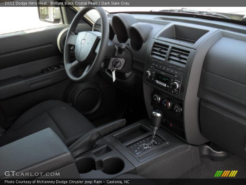 Brilliant Black Crystal Pearl / Dark Slate Gray 2011 Dodge Nitro Heat