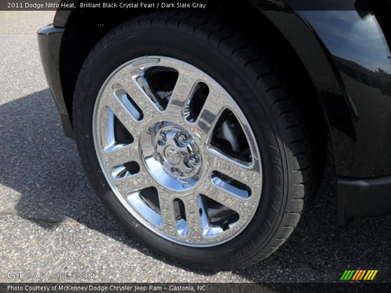 Brilliant Black Crystal Pearl / Dark Slate Gray 2011 Dodge Nitro Heat