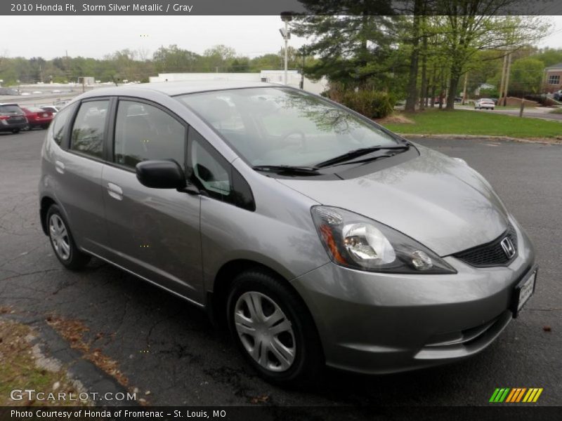 Storm Silver Metallic / Gray 2010 Honda Fit