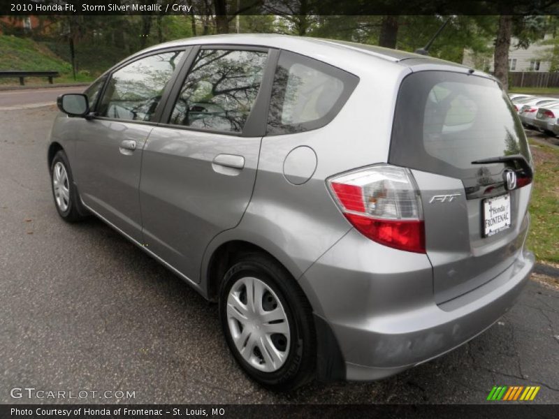 Storm Silver Metallic / Gray 2010 Honda Fit