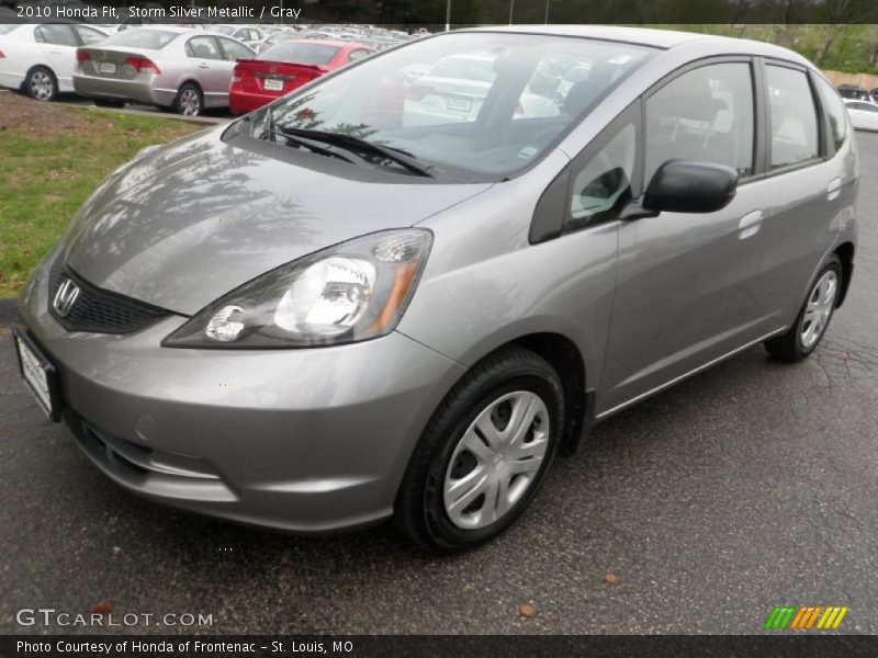 Storm Silver Metallic / Gray 2010 Honda Fit