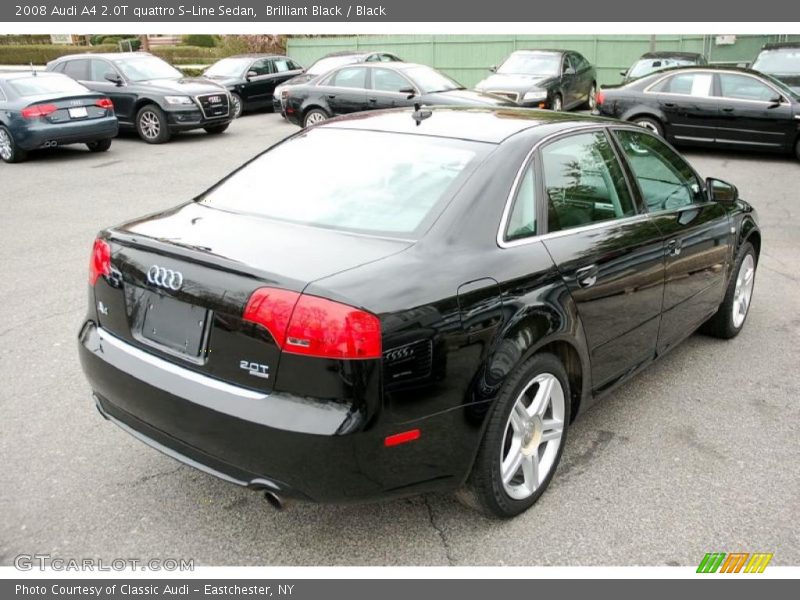 Brilliant Black / Black 2008 Audi A4 2.0T quattro S-Line Sedan