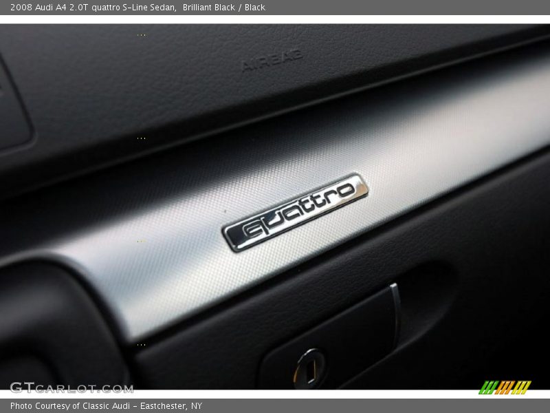 Brilliant Black / Black 2008 Audi A4 2.0T quattro S-Line Sedan