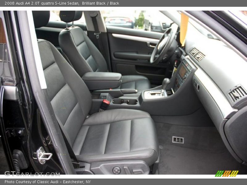 Brilliant Black / Black 2008 Audi A4 2.0T quattro S-Line Sedan