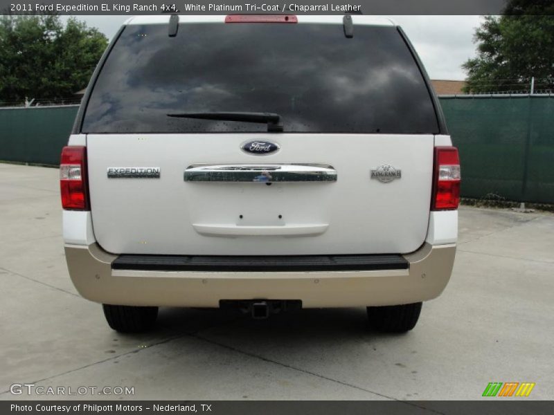 White Platinum Tri-Coat / Chaparral Leather 2011 Ford Expedition EL King Ranch 4x4