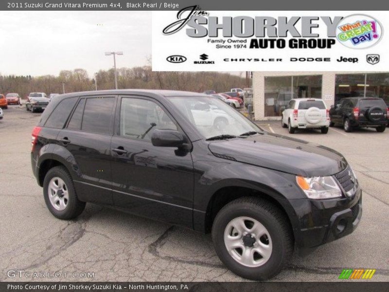 Black Pearl / Beige 2011 Suzuki Grand Vitara Premium 4x4