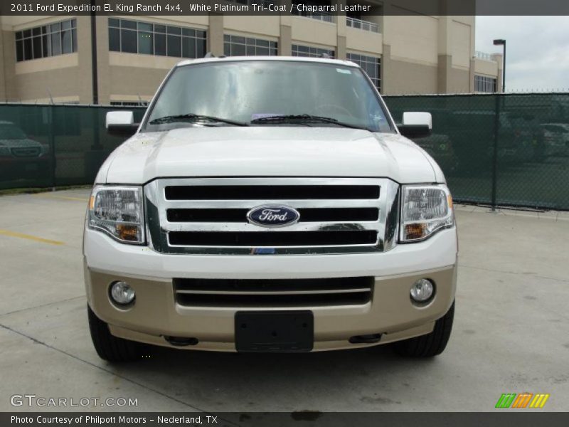 White Platinum Tri-Coat / Chaparral Leather 2011 Ford Expedition EL King Ranch 4x4