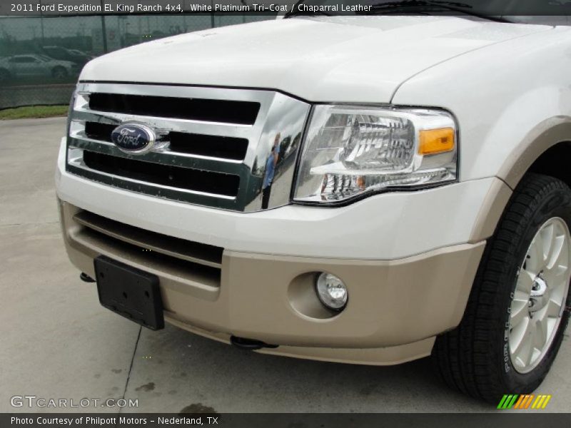White Platinum Tri-Coat / Chaparral Leather 2011 Ford Expedition EL King Ranch 4x4