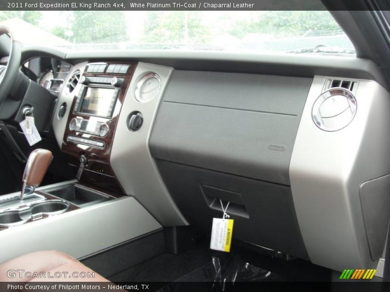 White Platinum Tri-Coat / Chaparral Leather 2011 Ford Expedition EL King Ranch 4x4