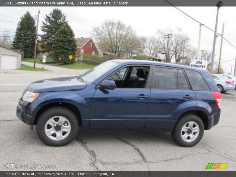 Deep Sea Blue Metallic / Black 2011 Suzuki Grand Vitara Premium 4x4