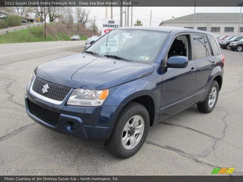 Deep Sea Blue Metallic / Black 2011 Suzuki Grand Vitara Premium 4x4