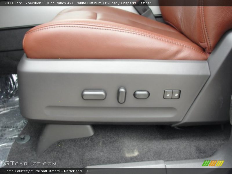 White Platinum Tri-Coat / Chaparral Leather 2011 Ford Expedition EL King Ranch 4x4