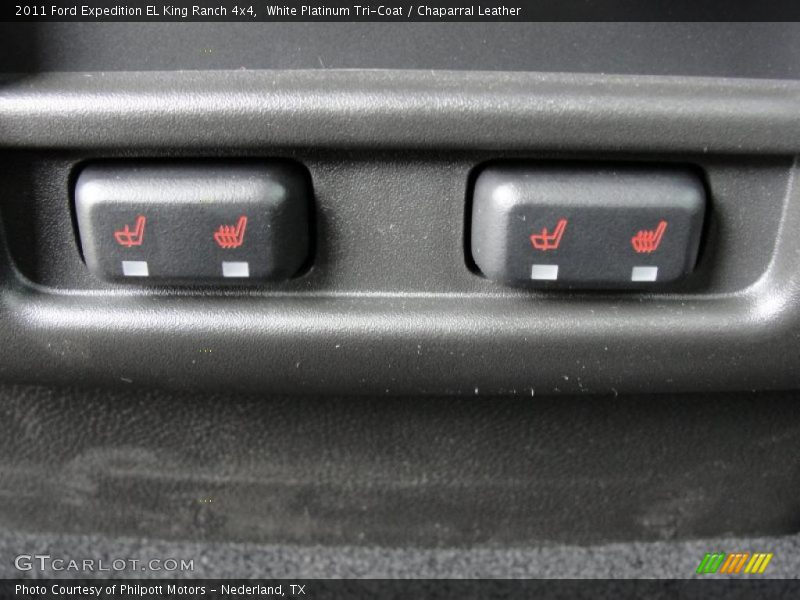 White Platinum Tri-Coat / Chaparral Leather 2011 Ford Expedition EL King Ranch 4x4