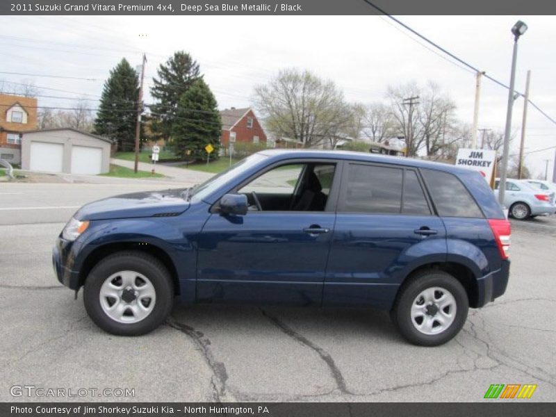 Deep Sea Blue Metallic / Black 2011 Suzuki Grand Vitara Premium 4x4