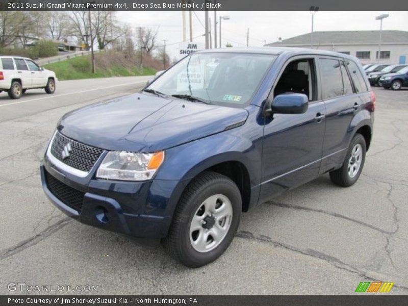 Deep Sea Blue Metallic / Black 2011 Suzuki Grand Vitara Premium 4x4