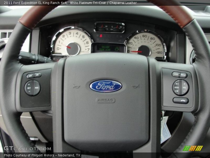 White Platinum Tri-Coat / Chaparral Leather 2011 Ford Expedition EL King Ranch 4x4