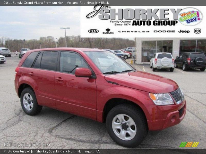 Volcano Red Metallic / Black 2011 Suzuki Grand Vitara Premium 4x4